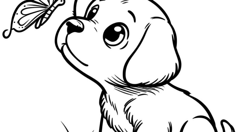 5 Cute Dog Coloring Pages Dog Coloring Cute Kids Dog Coloring Puppy Coloring Cute Puppy Dogs Cute Gift Idea Animal Coloring Puppy Etsy