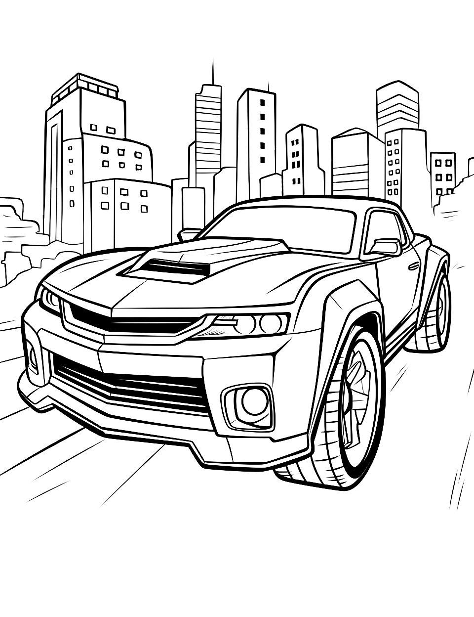 auto coloring pages