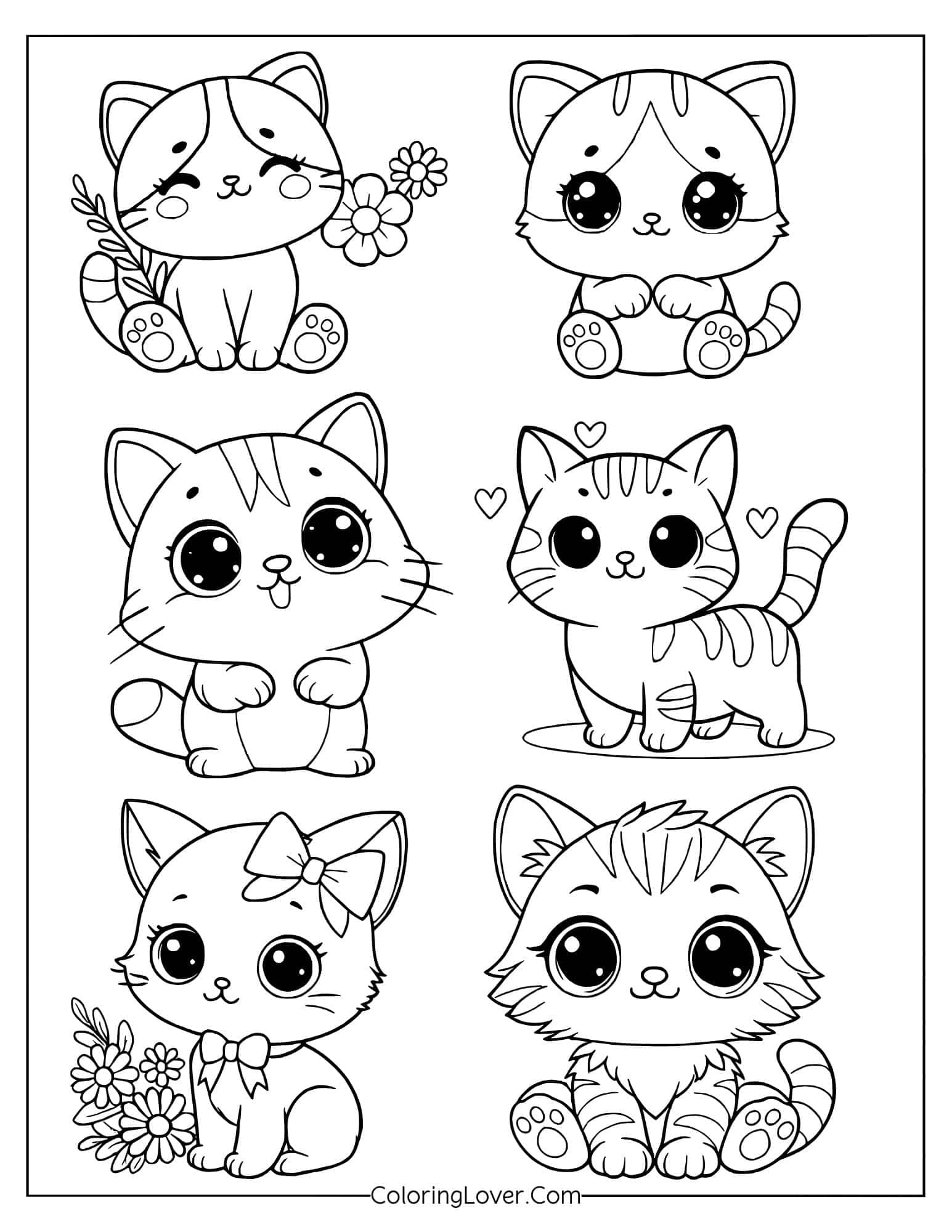 kawaii coloring pages printable
