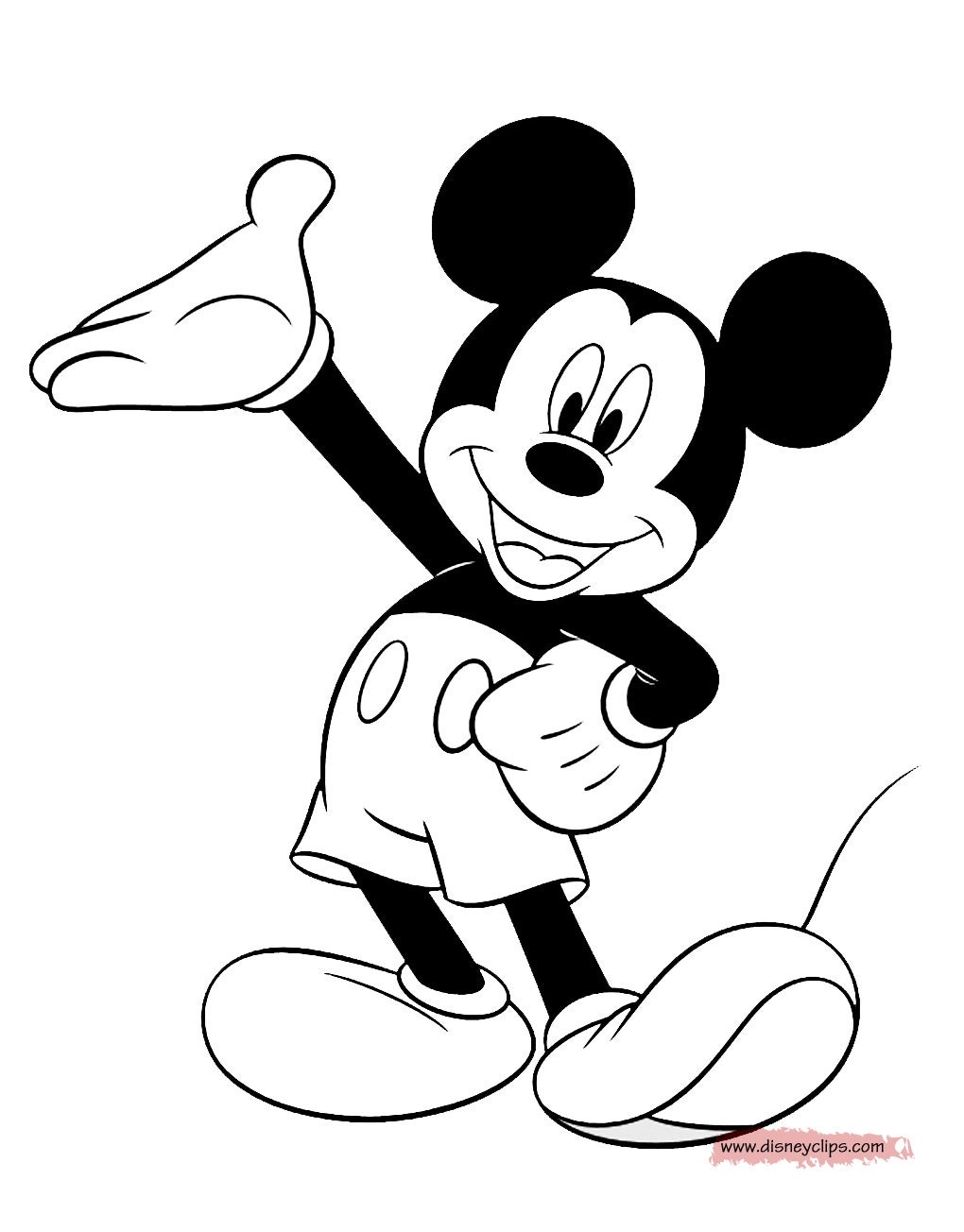 mickey mouse coloring page