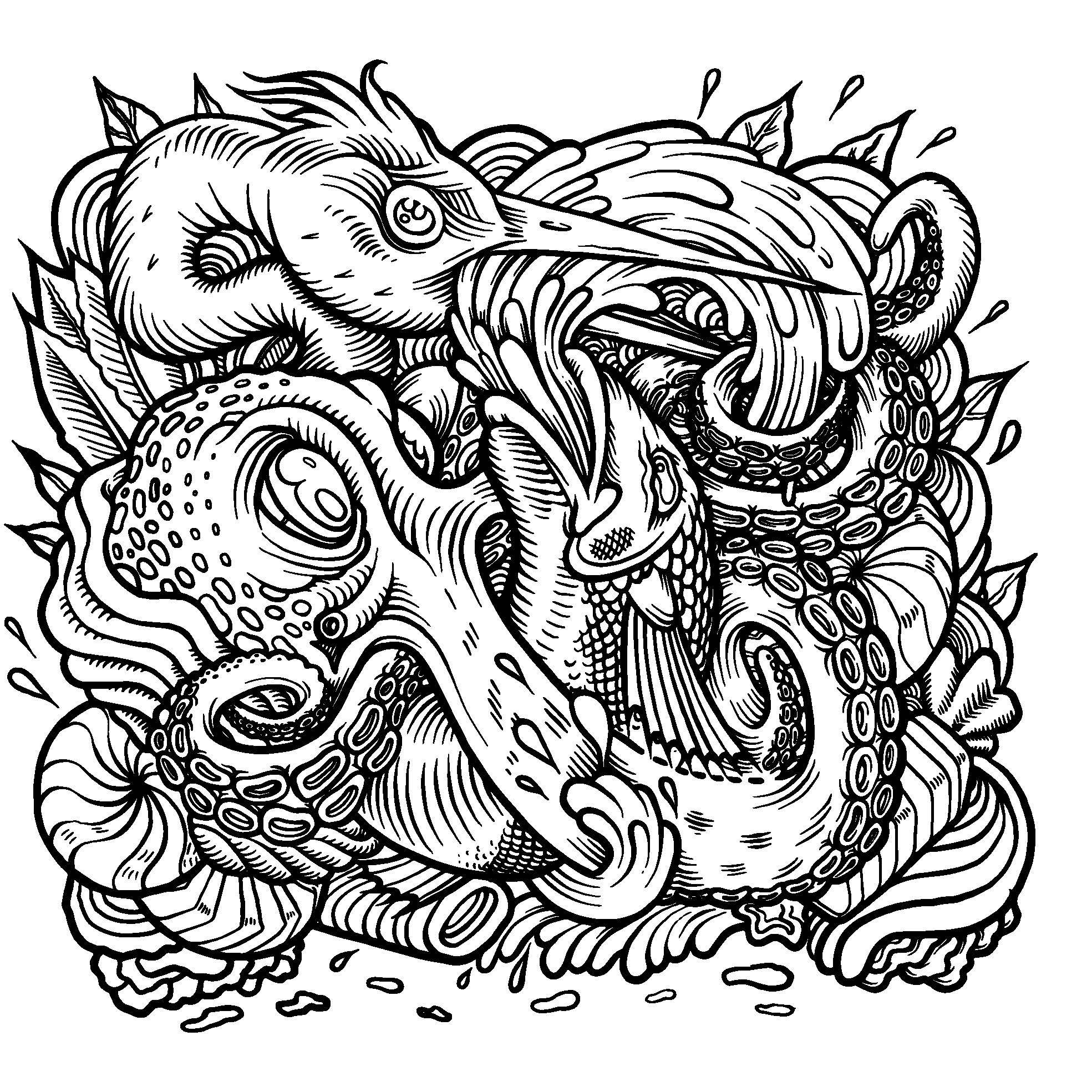 50 Pages The Street Art Coloring Book Print at home Etsy