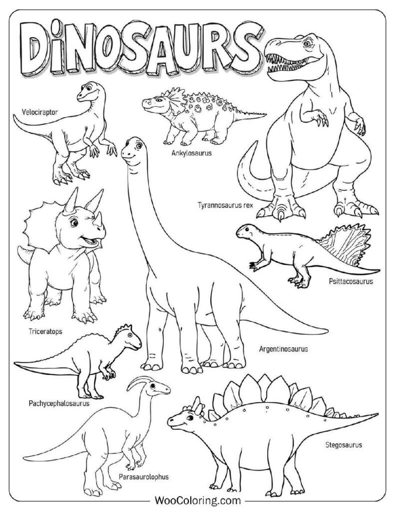 dino coloring pages