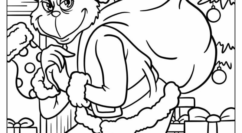 51 Grinch Coloring Pages Free PDF Printables