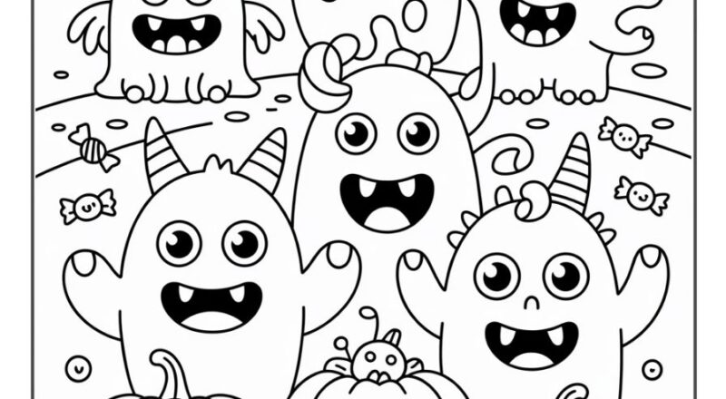 51 Halloween Coloring Pages Free PDF Printables Smooth Draw