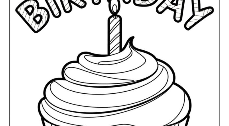 51 Happy Birthday Coloring Pages Free Printables For All Ages