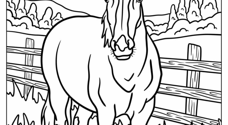 51 Horse Coloring Pages Free PDF Printables
