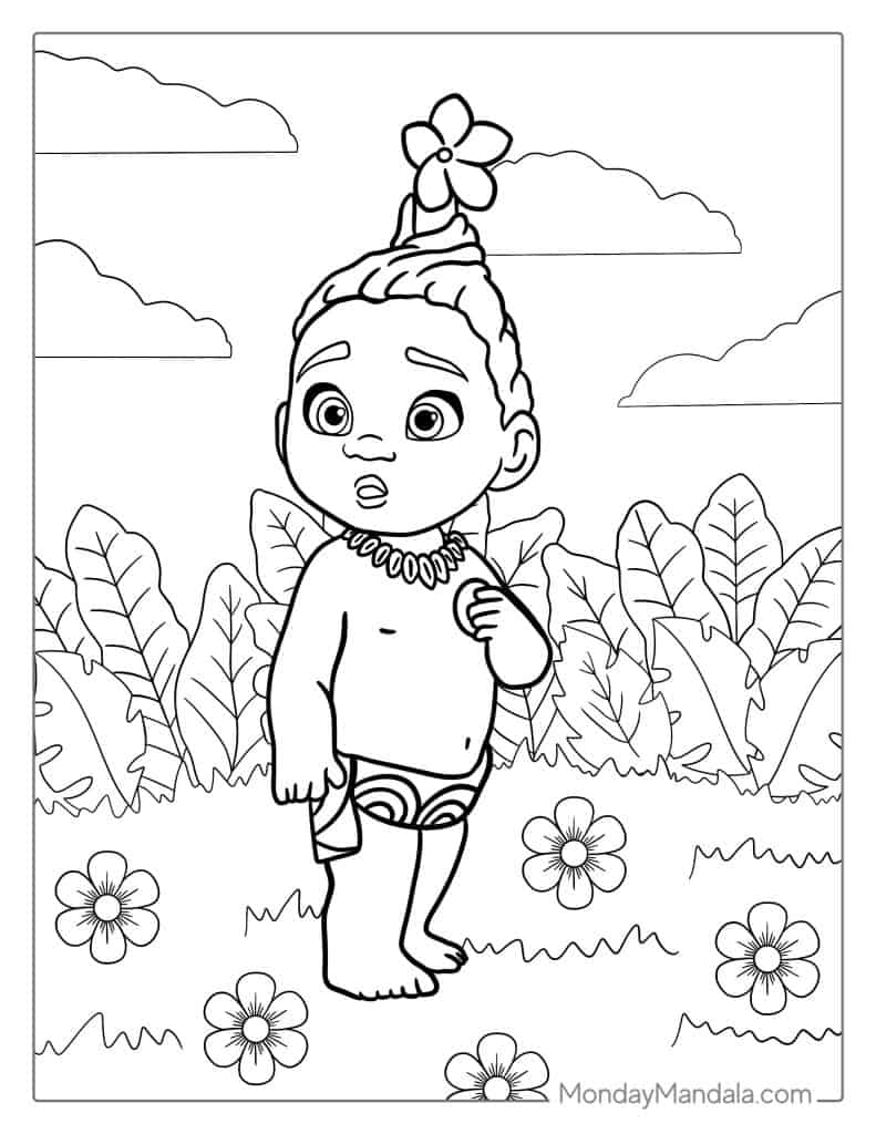 52 Moana Coloring Pages Free PDF Printables 52 Moana Coloring Pages Free PDF Printables