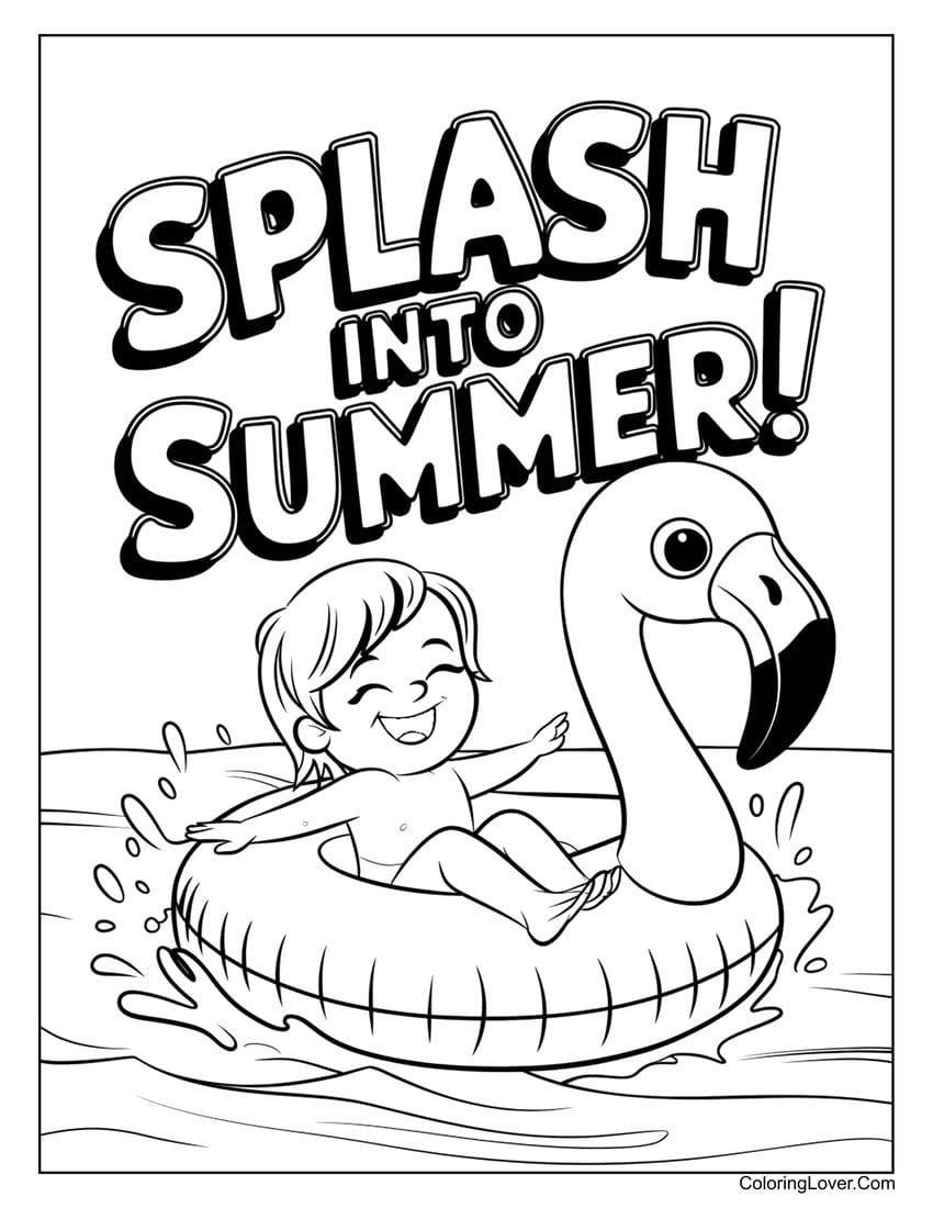 summer coloring pages