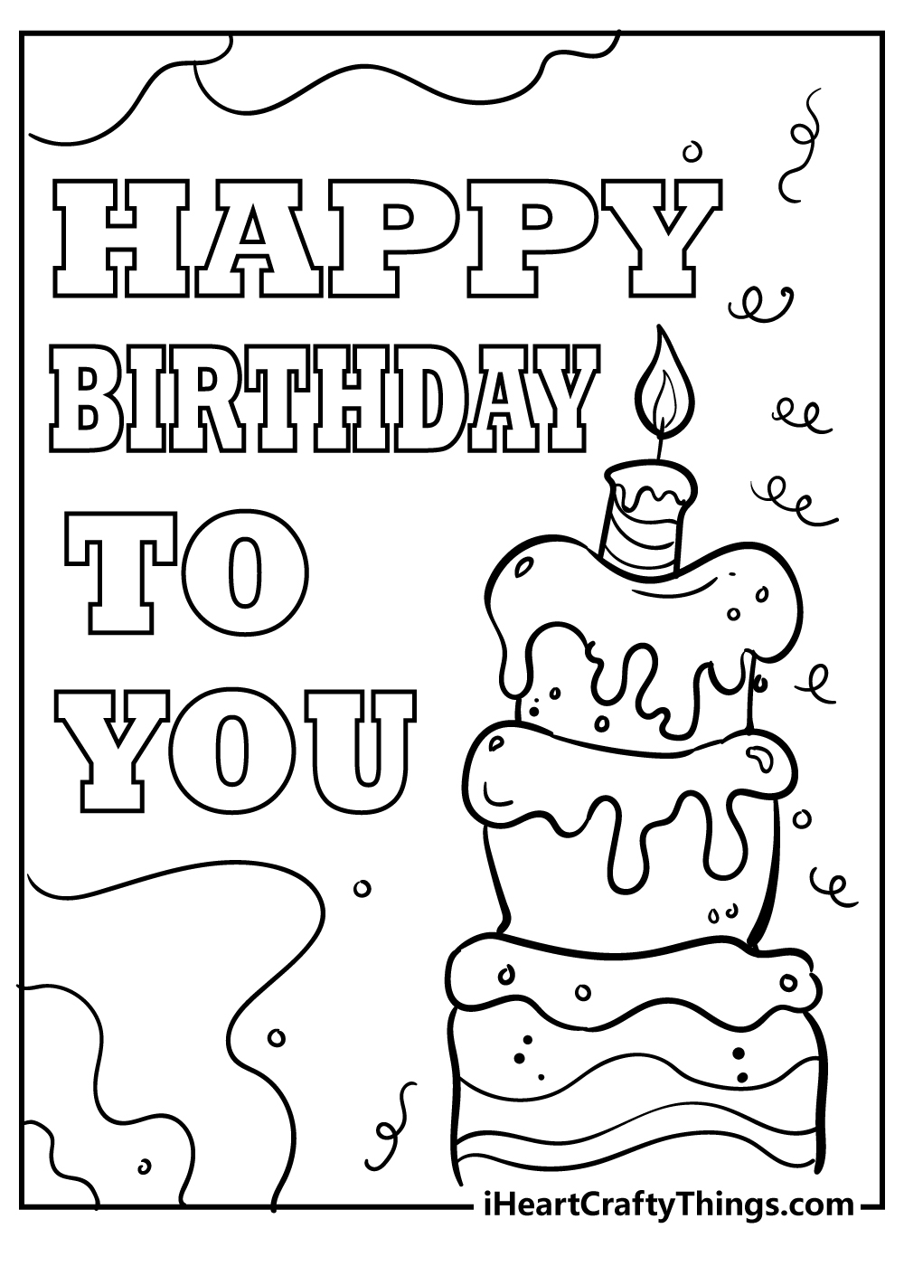 56 Happy Birthday Coloring Pages Cards 100 Free 56 Happy Birthday Coloring Pages Cards 100 Free