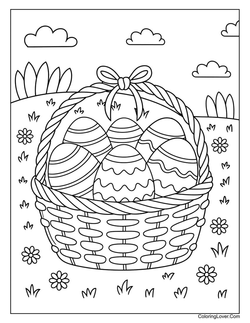 57 Easter Coloring Pages Printables Egg Bunny And More 