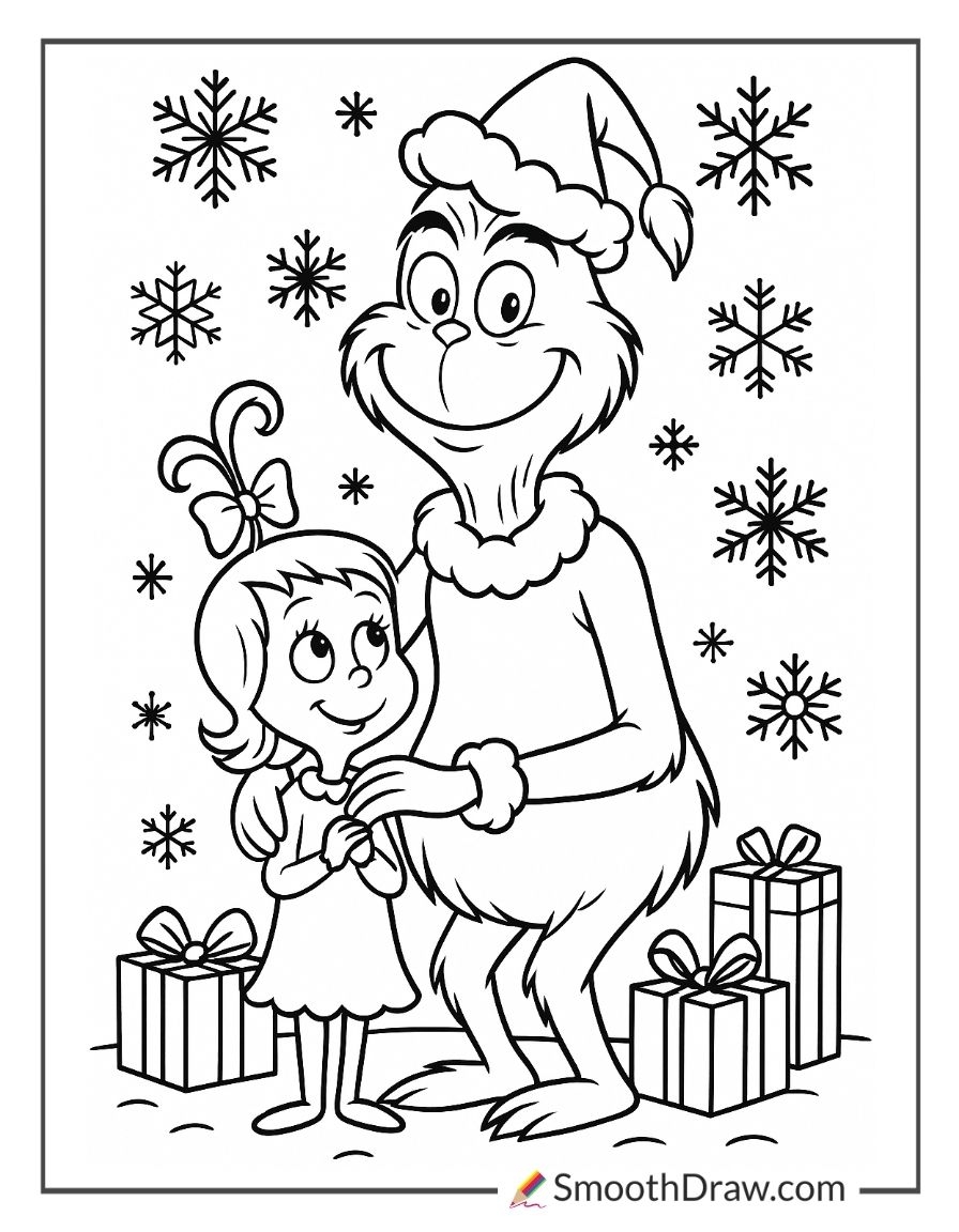 grinch coloring page