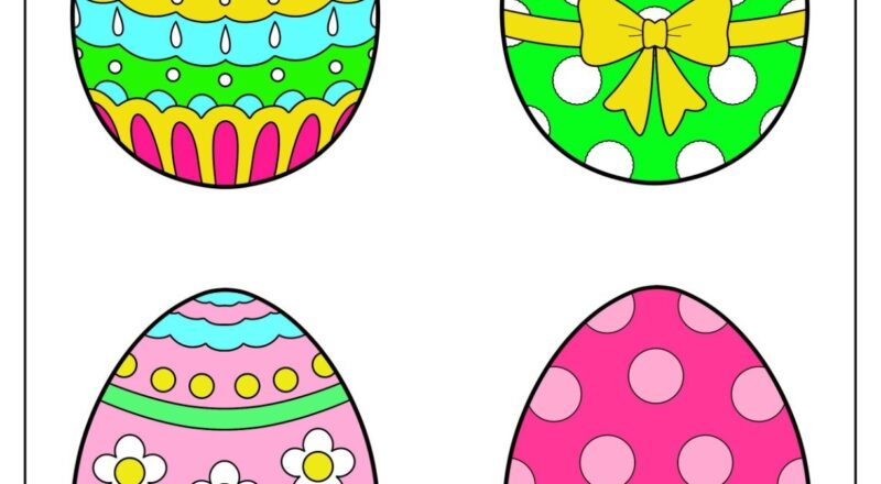 58 Easter Egg Templates Free PDF Printables
