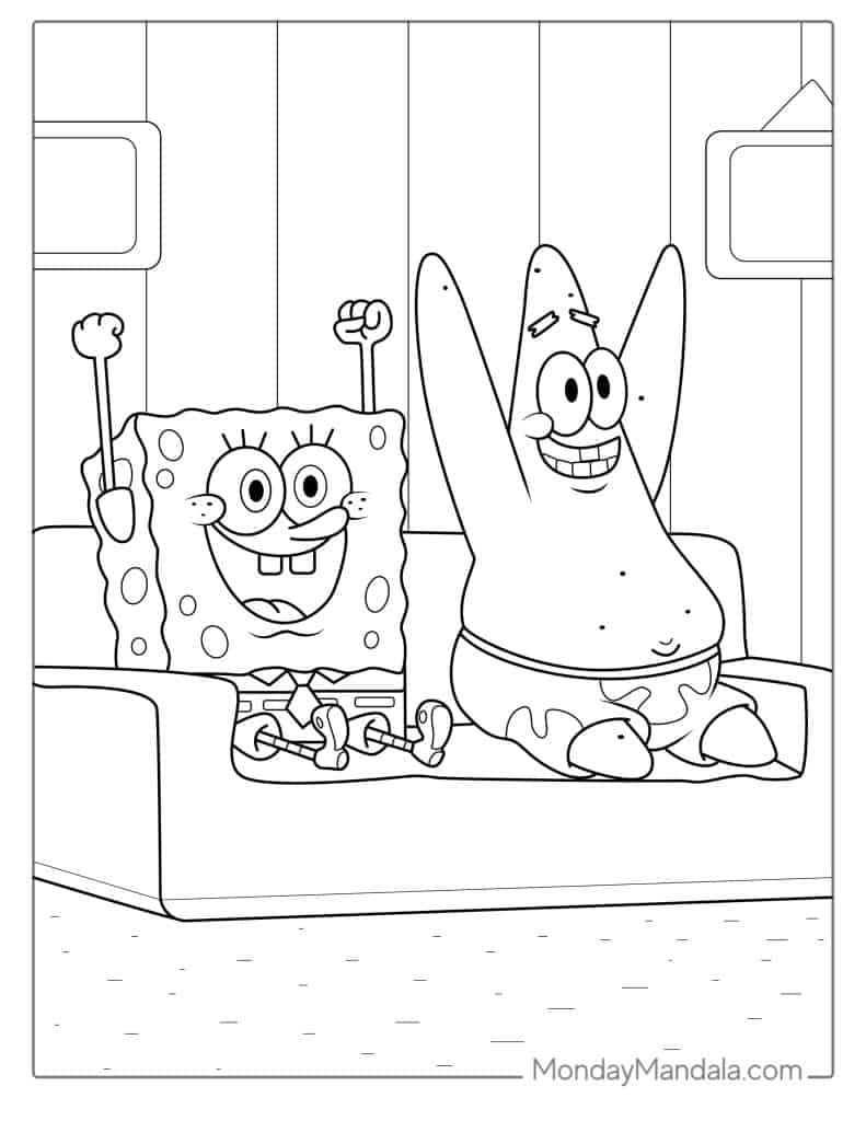 58 SpongeBob Coloring Pages Free PDF Printables 