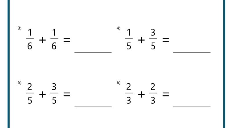 5th Grade Math Worksheets