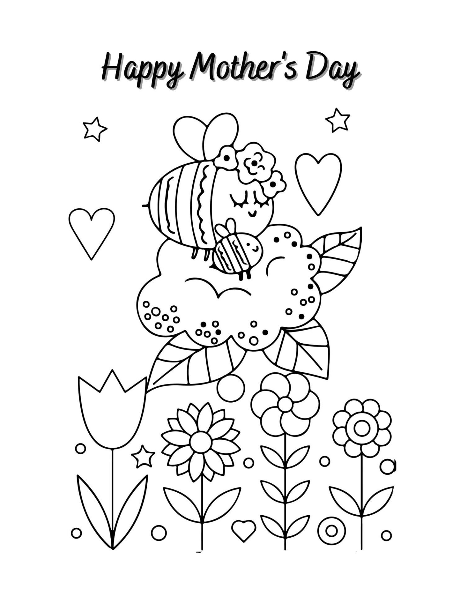 6 Mother s Day Coloring Pages Free Printable 6 Mother s Day Coloring Pages Free Printable