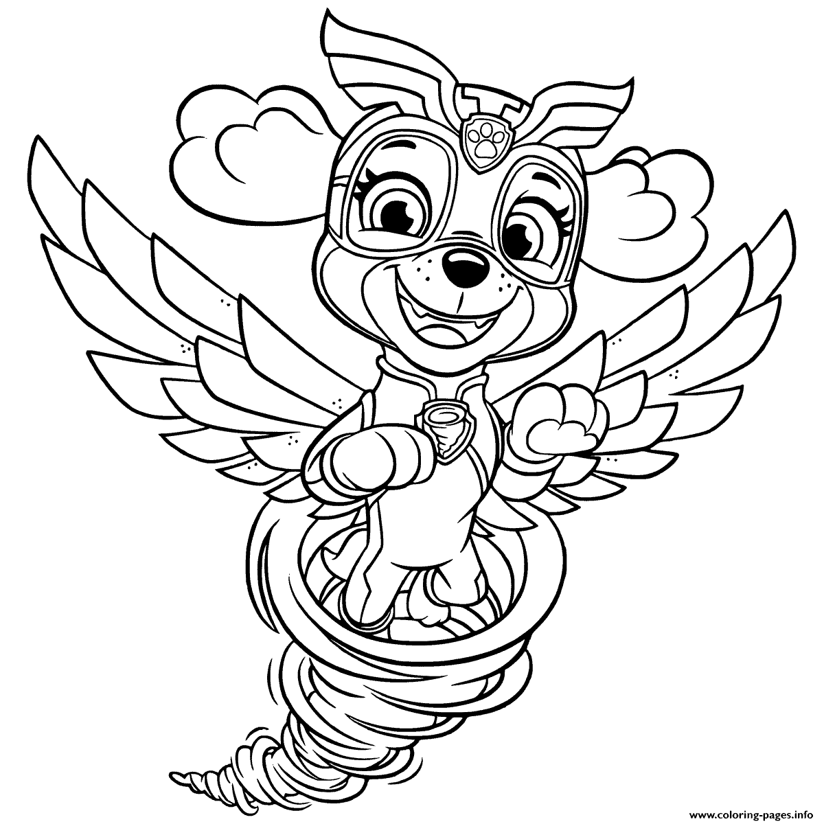 paw patrol coloring page