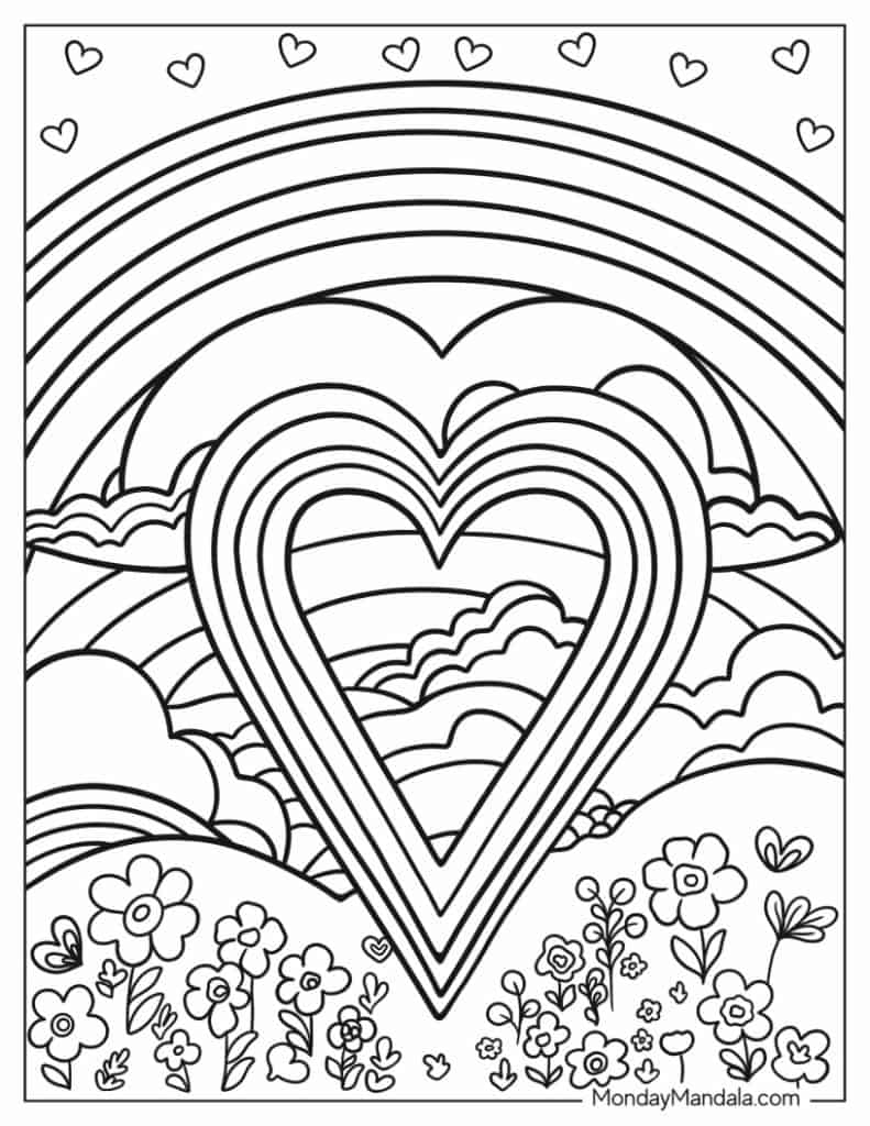 60 Heart Coloring Pages Free PDF Printables 60 Heart Coloring Pages Free PDF Printables