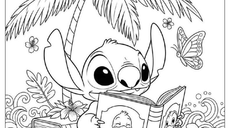60 Lilo Stitch Coloring Pages Free PDF To Print Woo Coloring