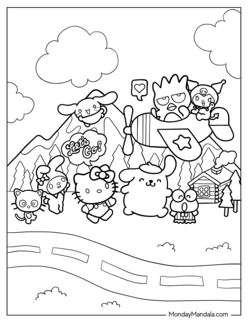 68 Hello Kitty Coloring Pages Free PDF Printables 