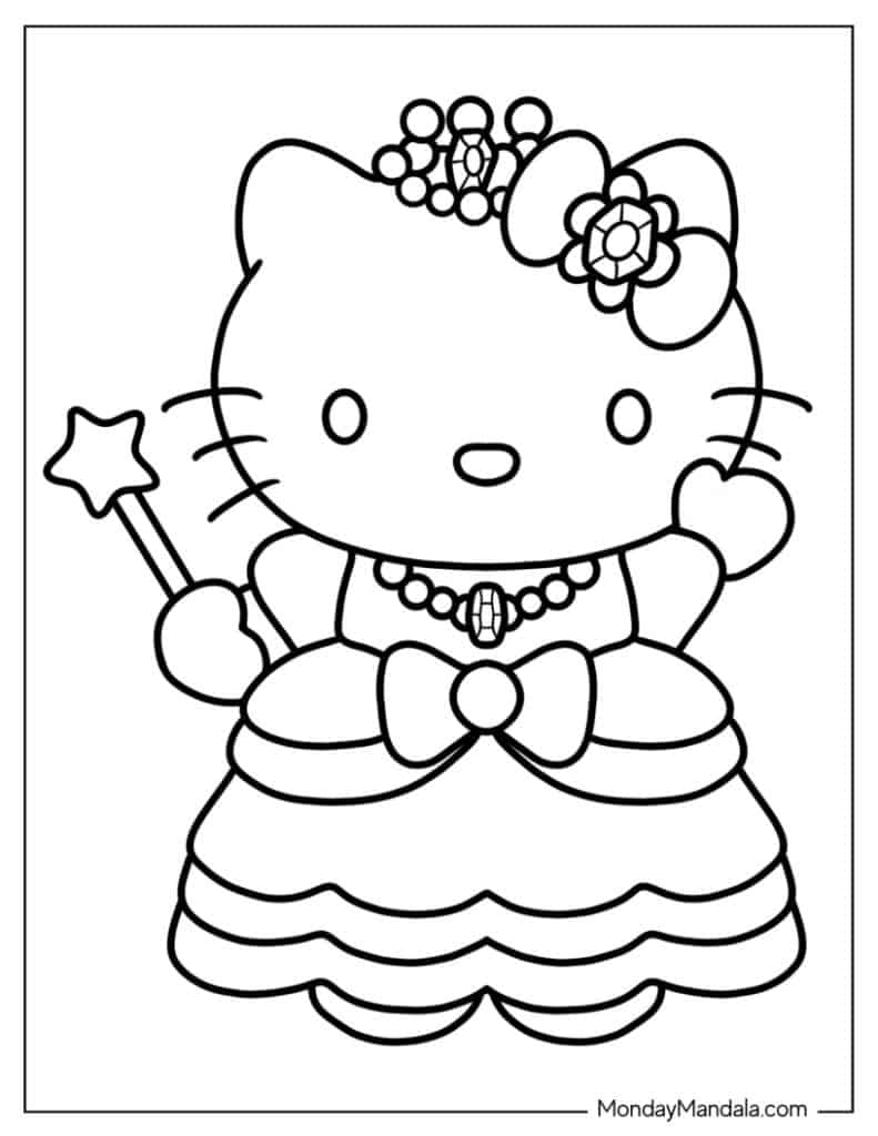 hello kitty coloring pages printable hello kitty coloring pages printable