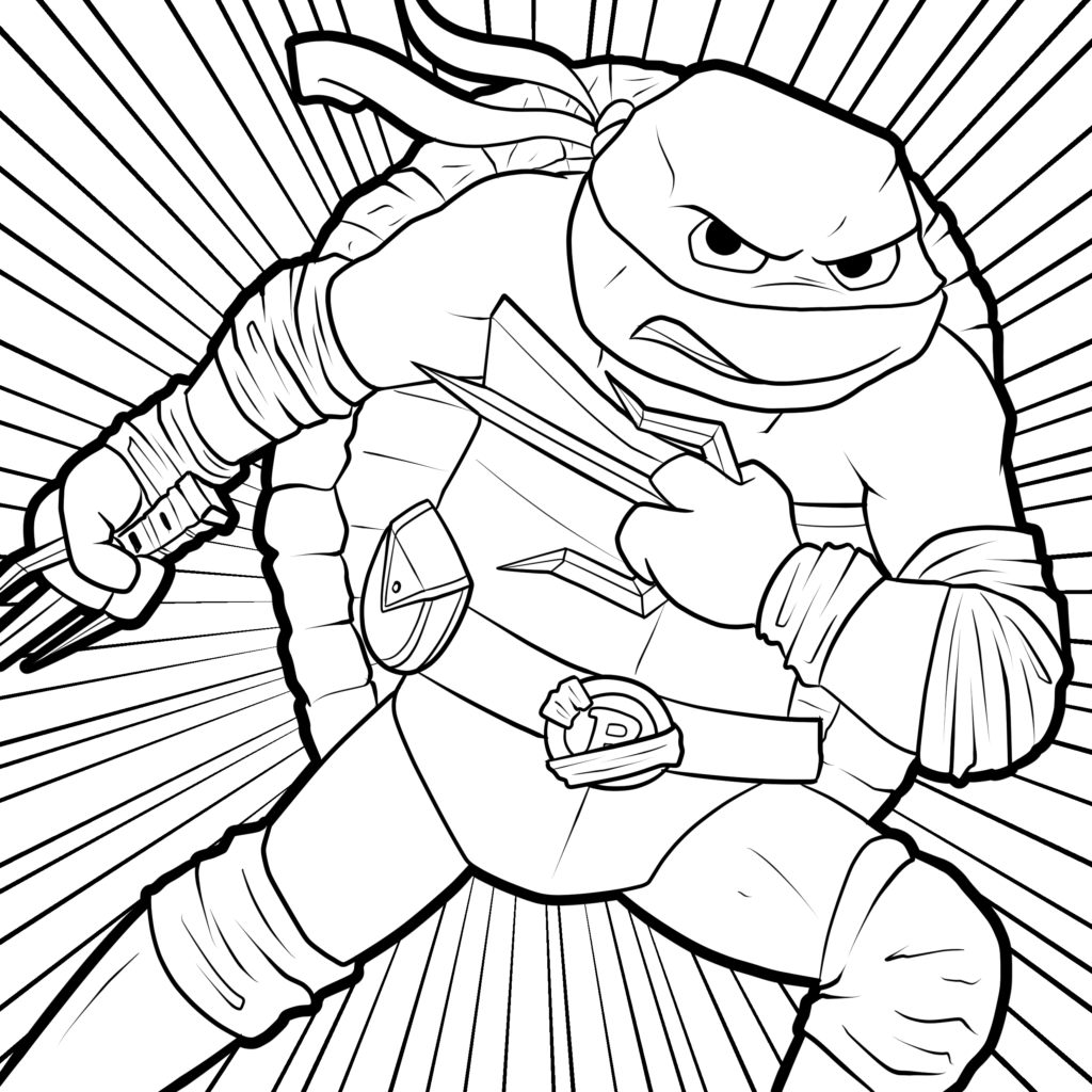 7 Tales Of The Teenage Mutant Ninja Turtles Coloring Pages TheToyZone