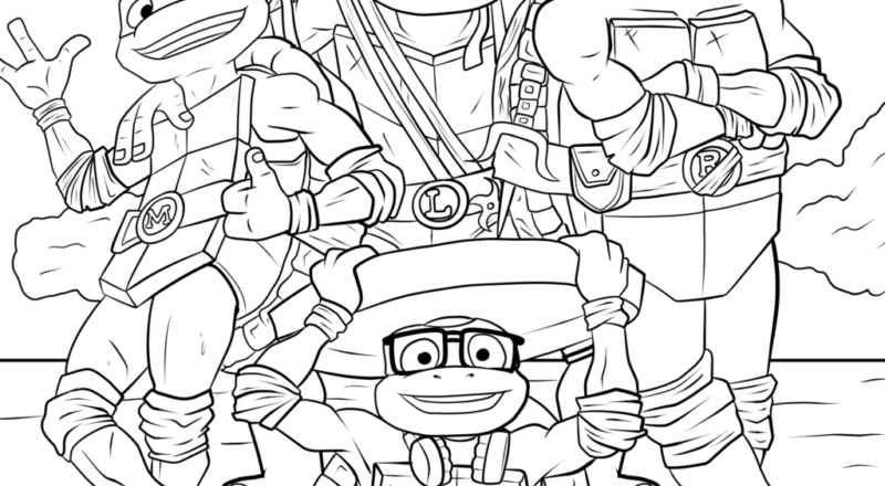 7 Tales Of The Teenage Mutant Ninja Turtles Coloring Pages TheToyZone