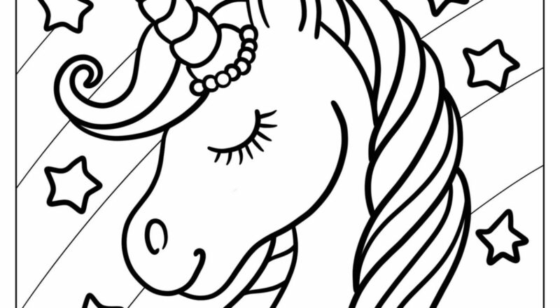 74 Unicorn Coloring Pages Free PDF Printables