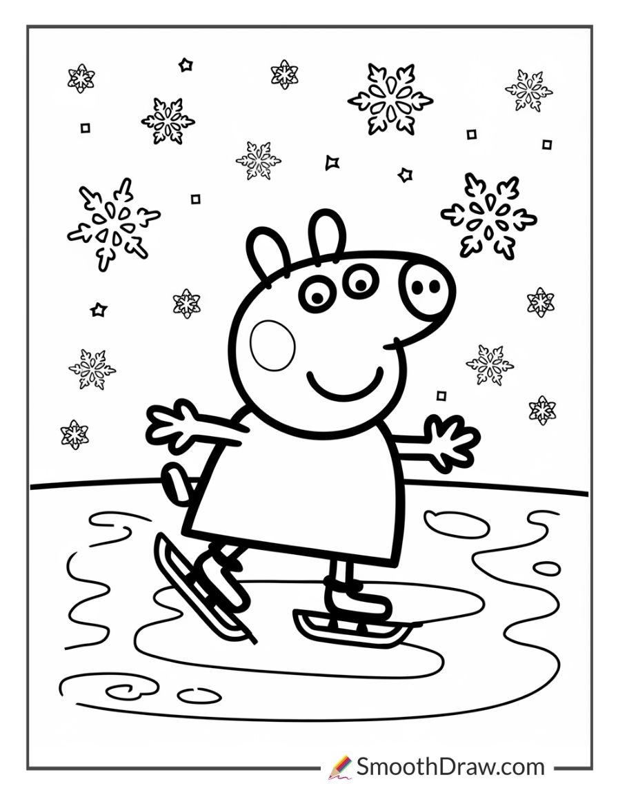 83 Peppa Pig Coloring Pages Smooth Draw