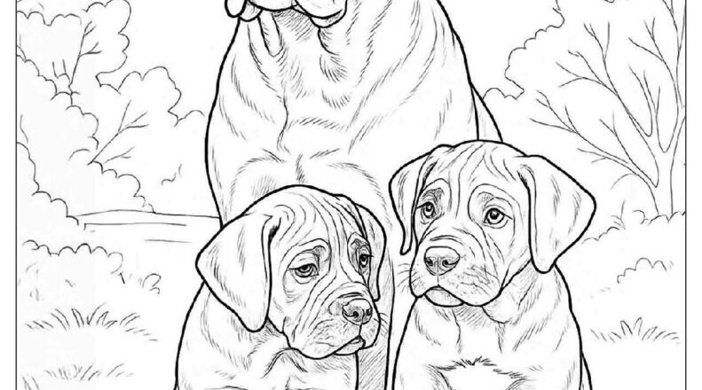 88 Dog Coloring Pages Free PDF To Print Woo Coloring