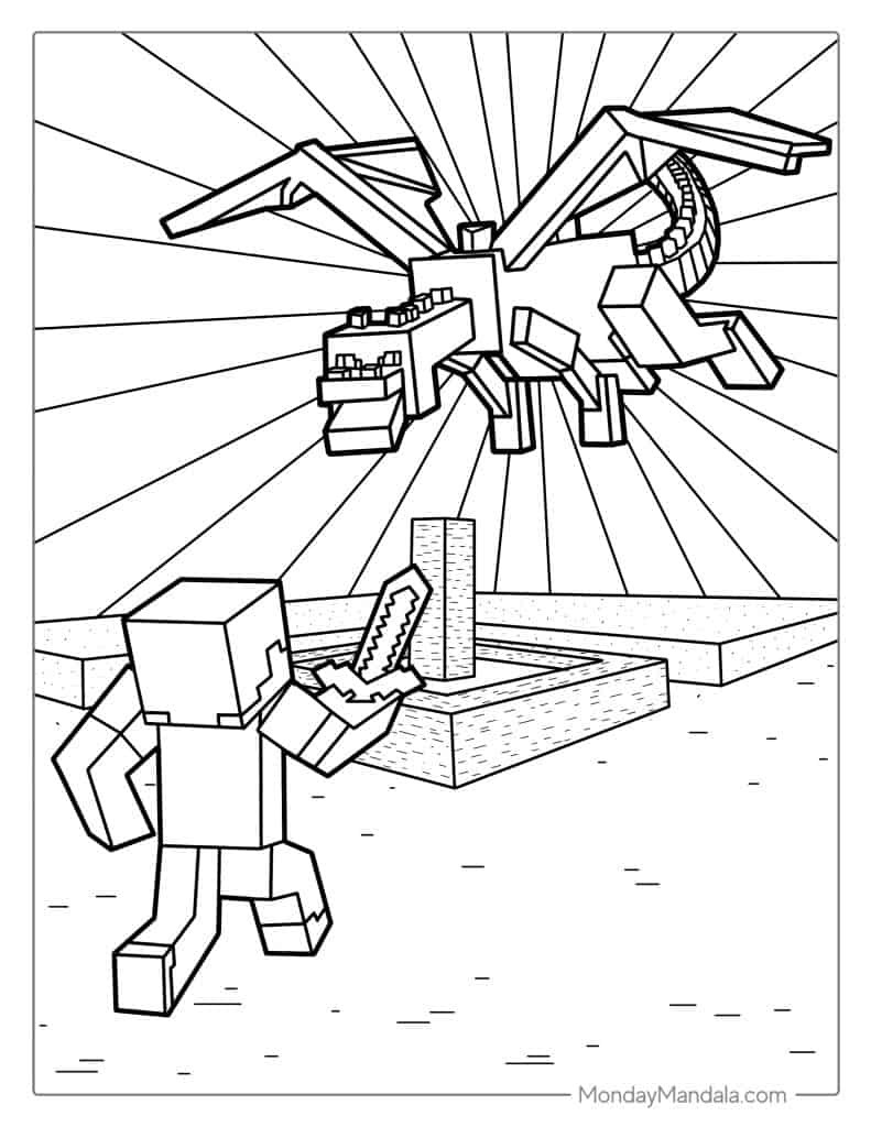 minecraft coloring page minecraft coloring page