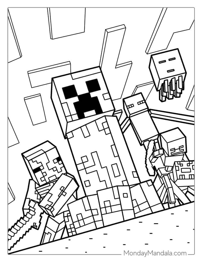 88 Minecraft Coloring Pages Free PDF Printables 88 Minecraft Coloring Pages Free PDF Printables