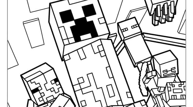 88 Minecraft Coloring Pages Free PDF Printables