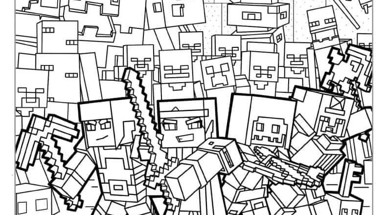 88 Minecraft Coloring Pages Free PDF Printables