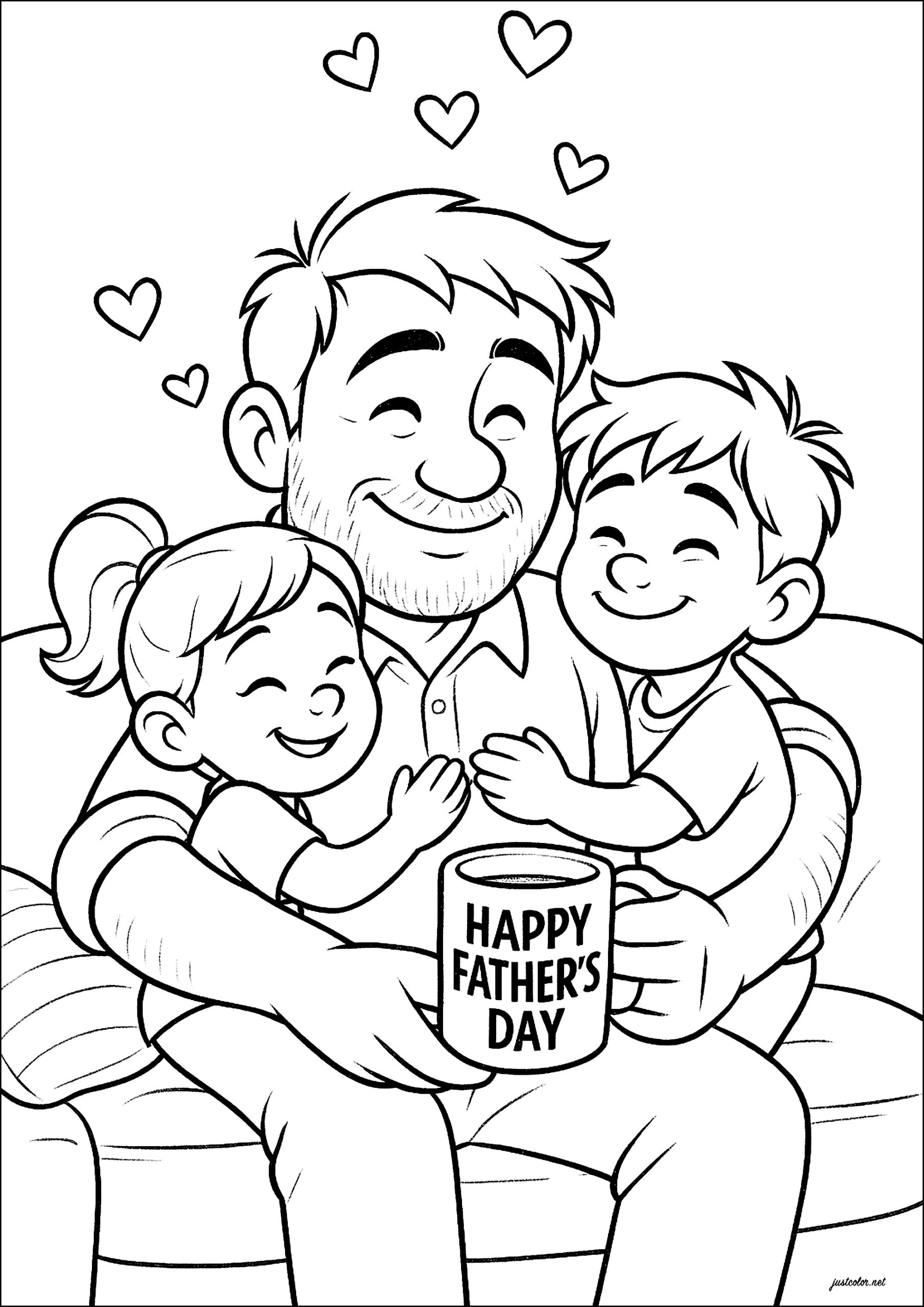 color pages for father's day color pages for father's day