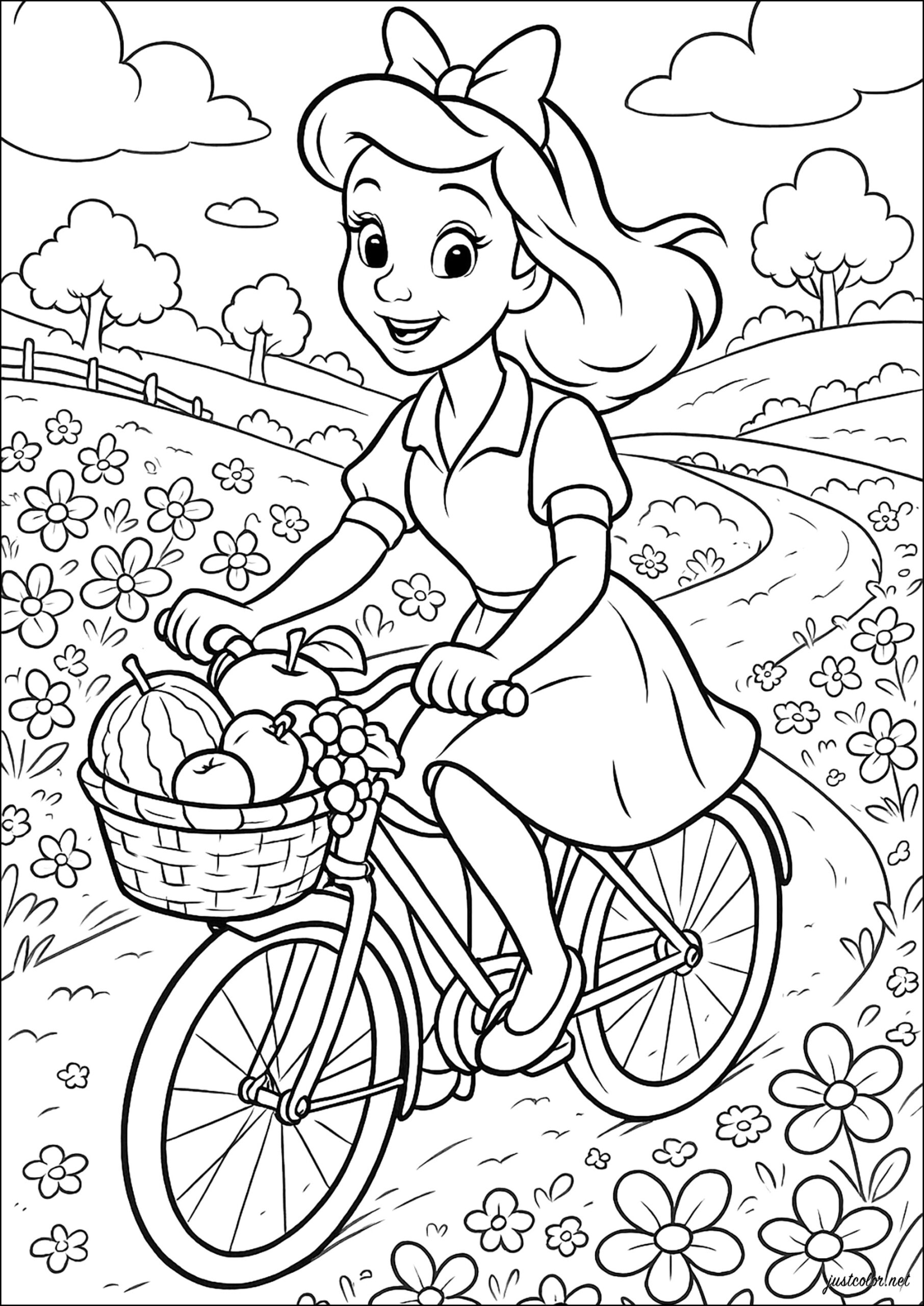 spring coloring page