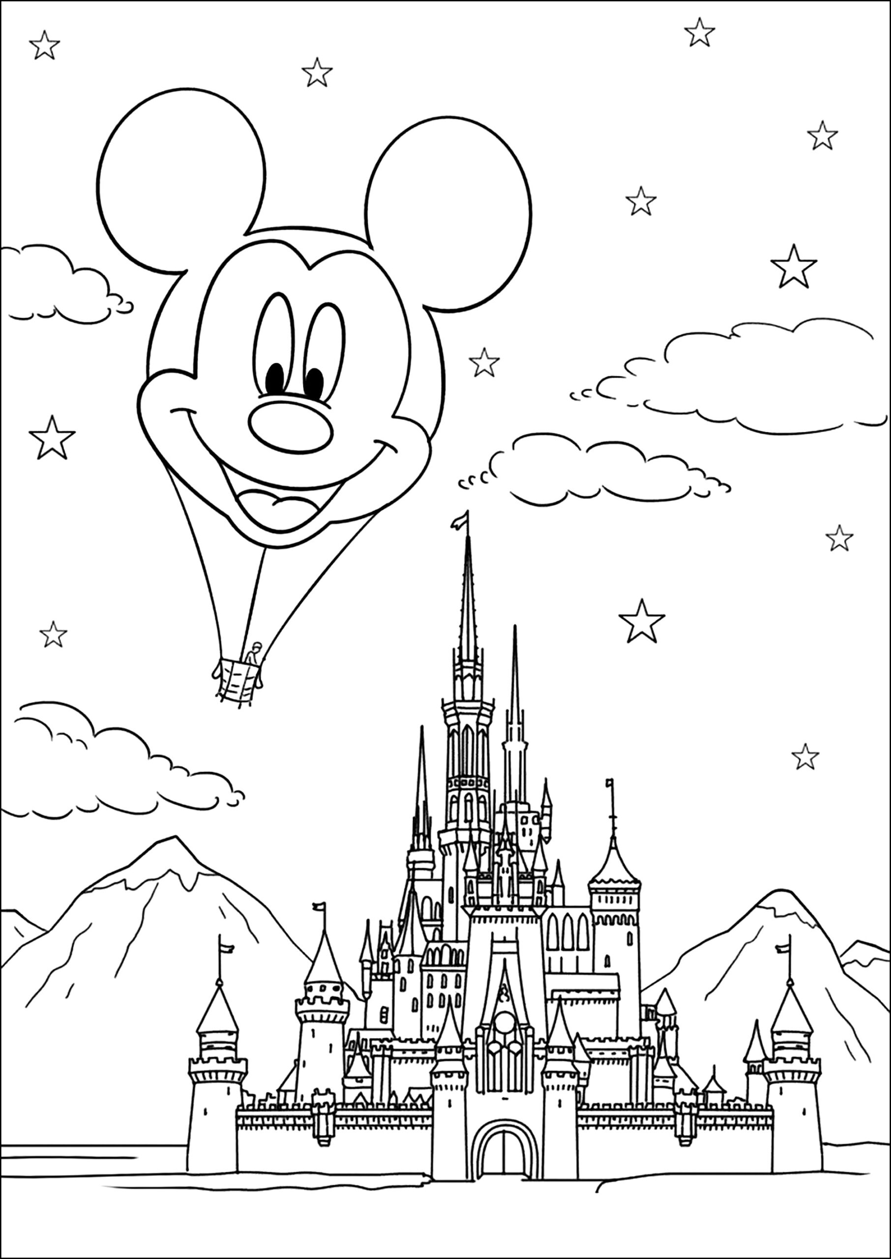 A Magical Adventure In The Skies Disneyland Coloring Pages A Magical Adventure In The Skies Disneyland Coloring Pages