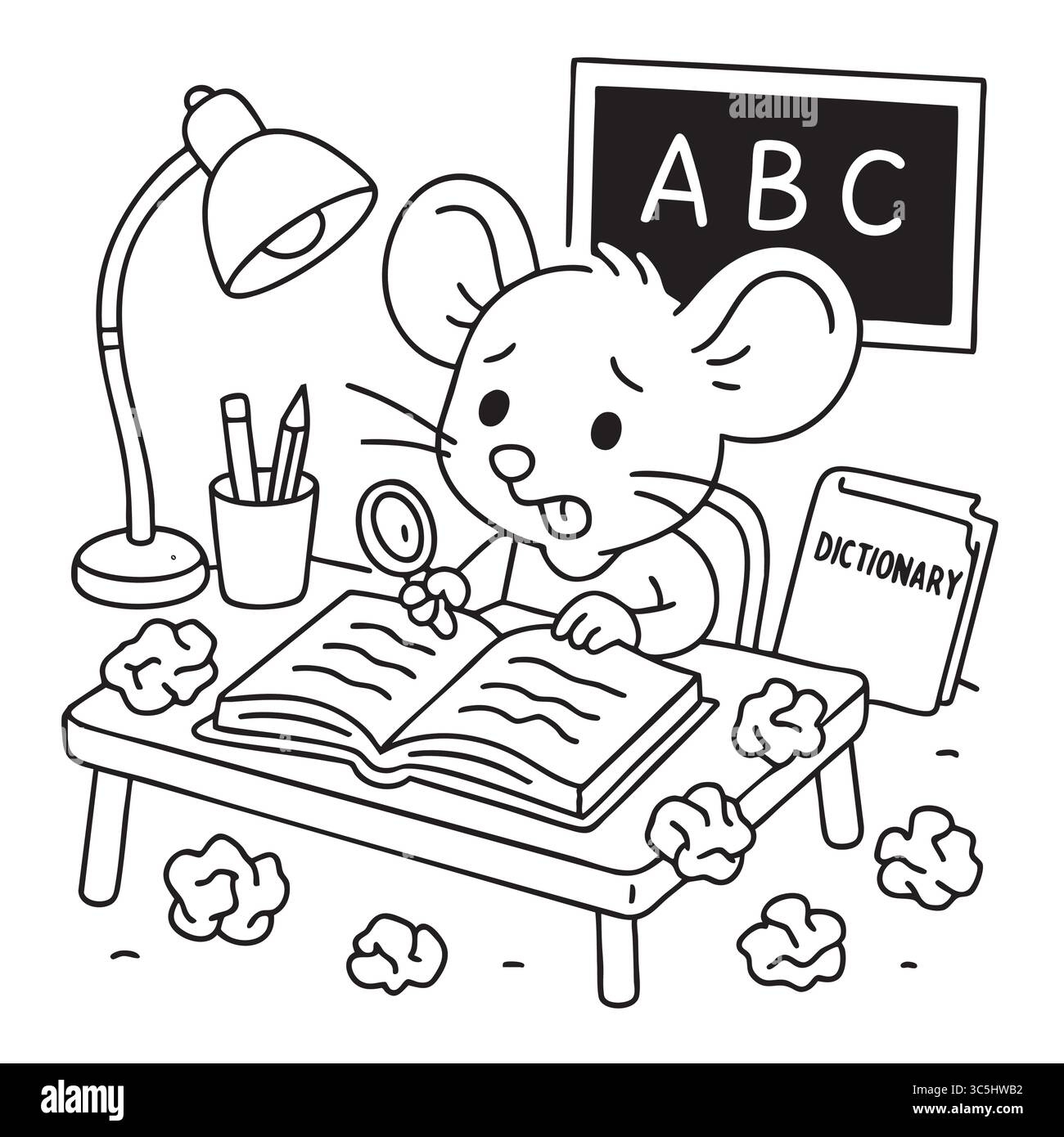 Abc Mouse Black And White Stock Photos Images Alamy