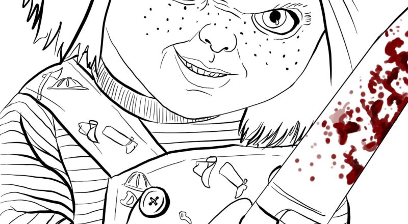 Abc s Of Horror Coloring Book Adult Printable Pages PDF Etsy