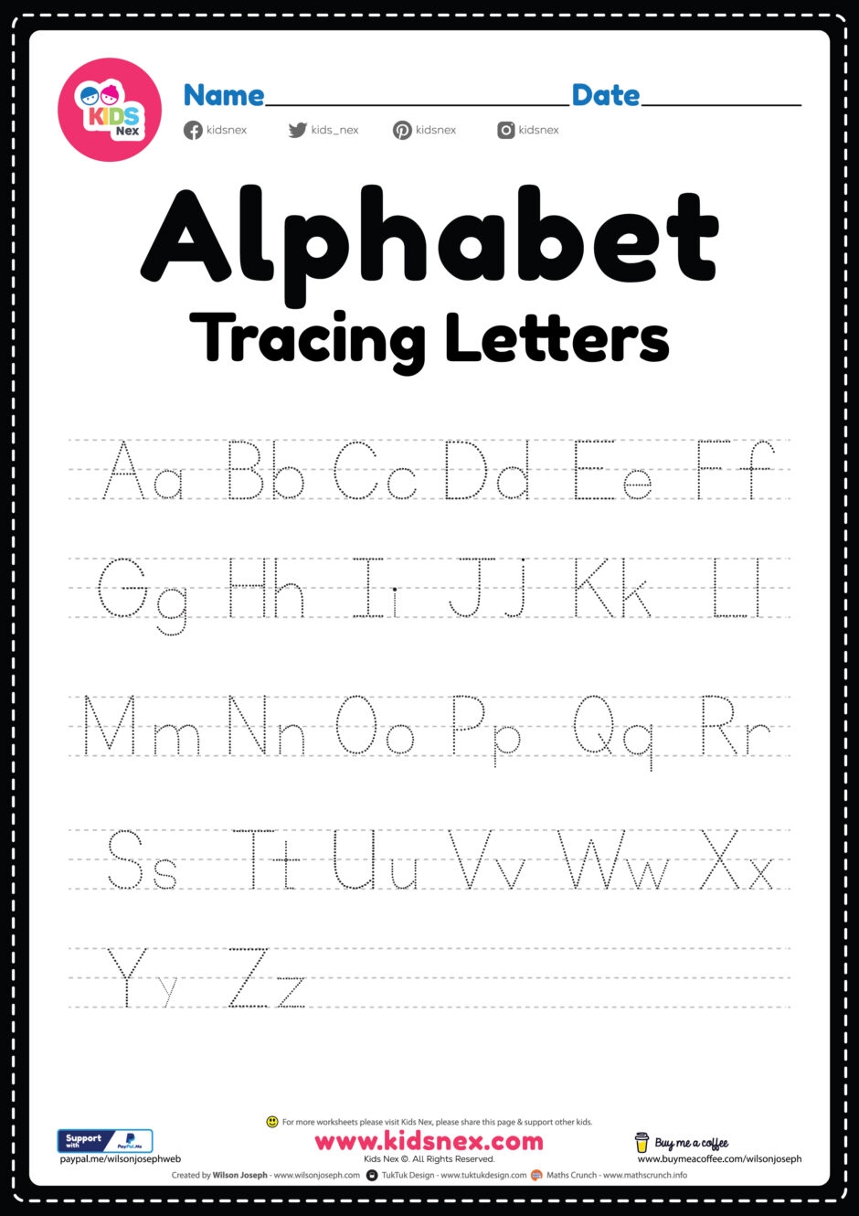 tracing the alphabet worksheets tracing the alphabet worksheets