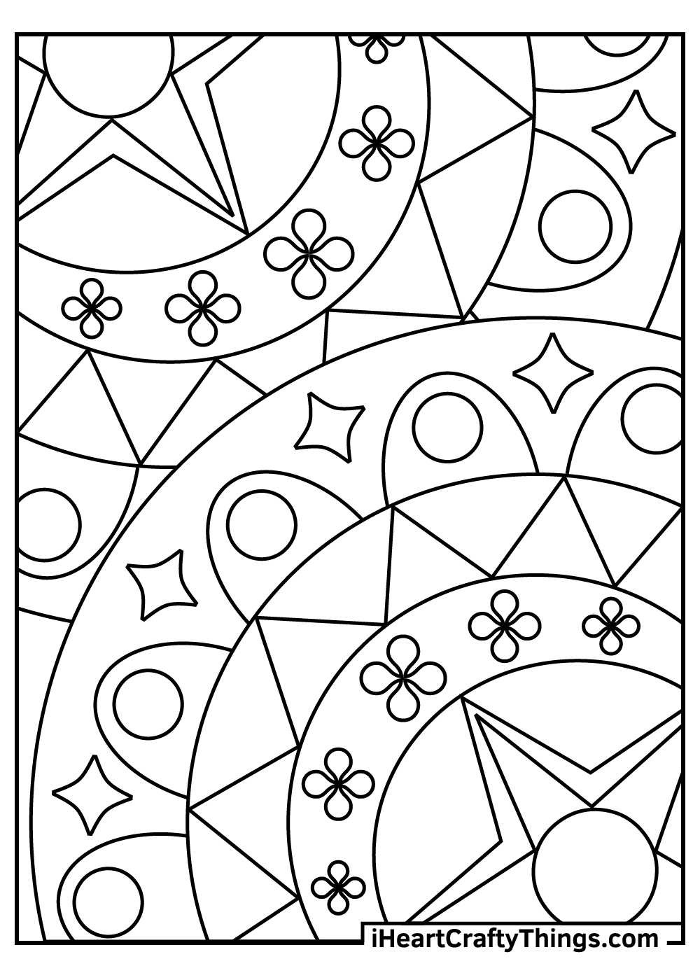 Abstract Coloring Pages 100 Free Printables Abstract Coloring Pages 100 Free Printables