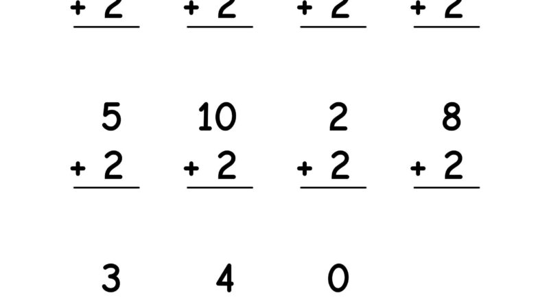 Addition Worksheets Numbers 1 10 20 Printable Worksheets Vertical And Horizontal Formats Preschool 1st Grade Math Etsy