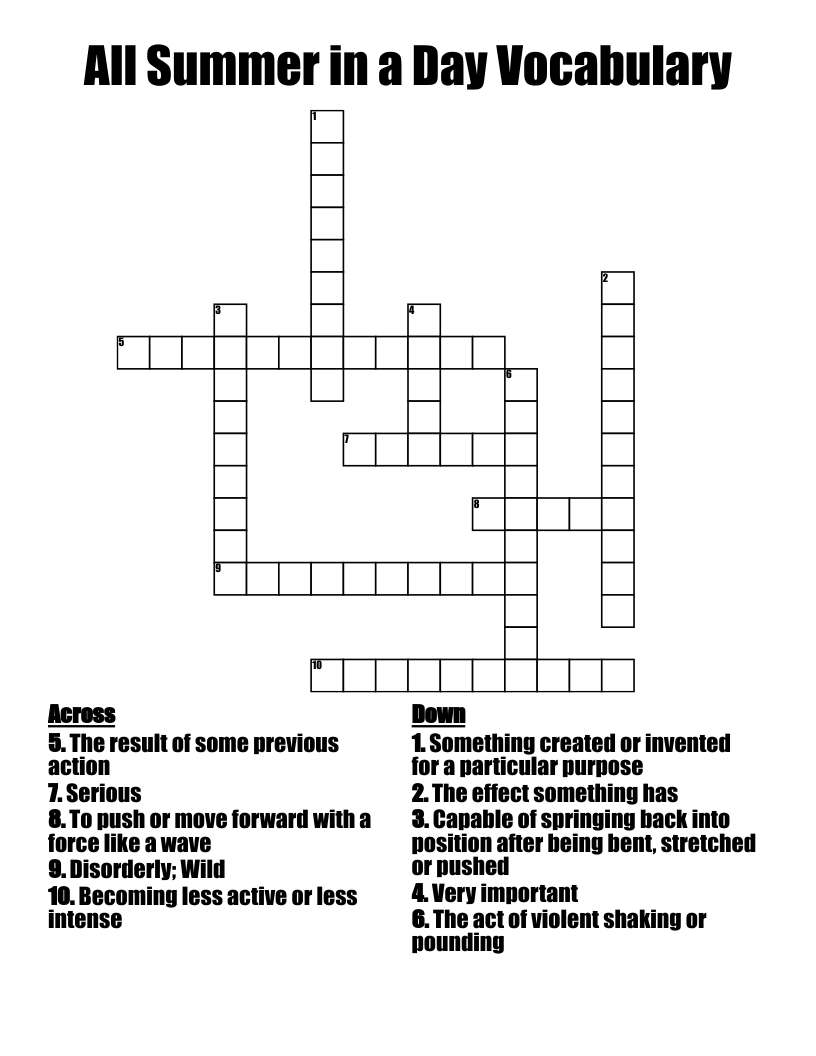 push forward crossword