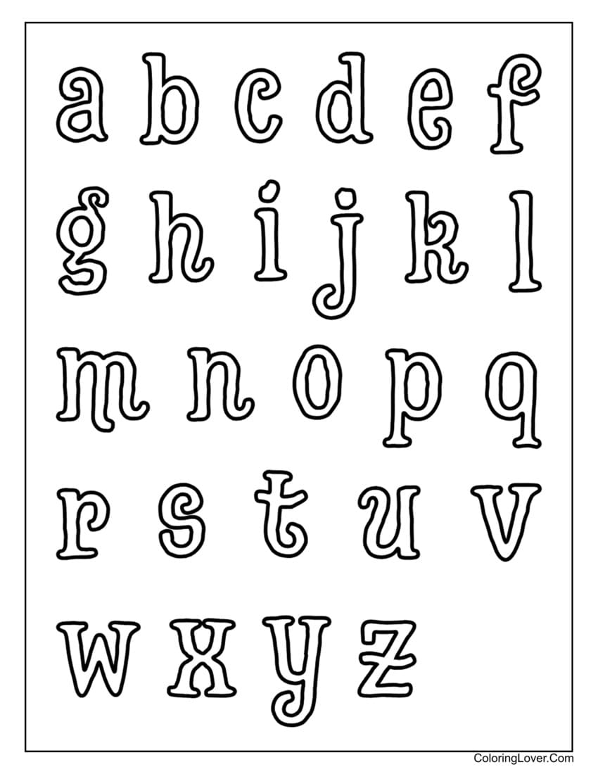 alphabet letters coloring pages alphabet letters coloring pages