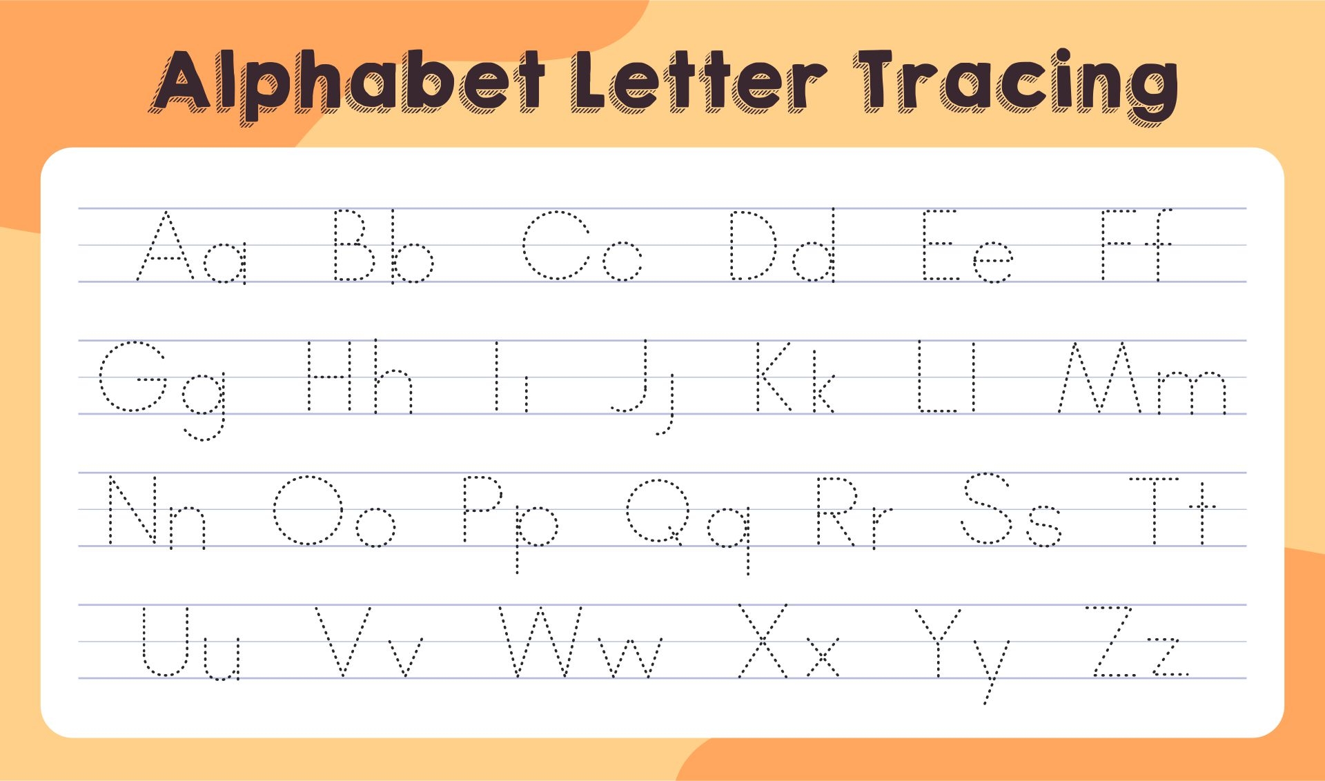 Alphabet Letter Tracing 20 Free PDF Printables Printablee Alphabet Letter Tracing 20 Free PDF Printables Printablee