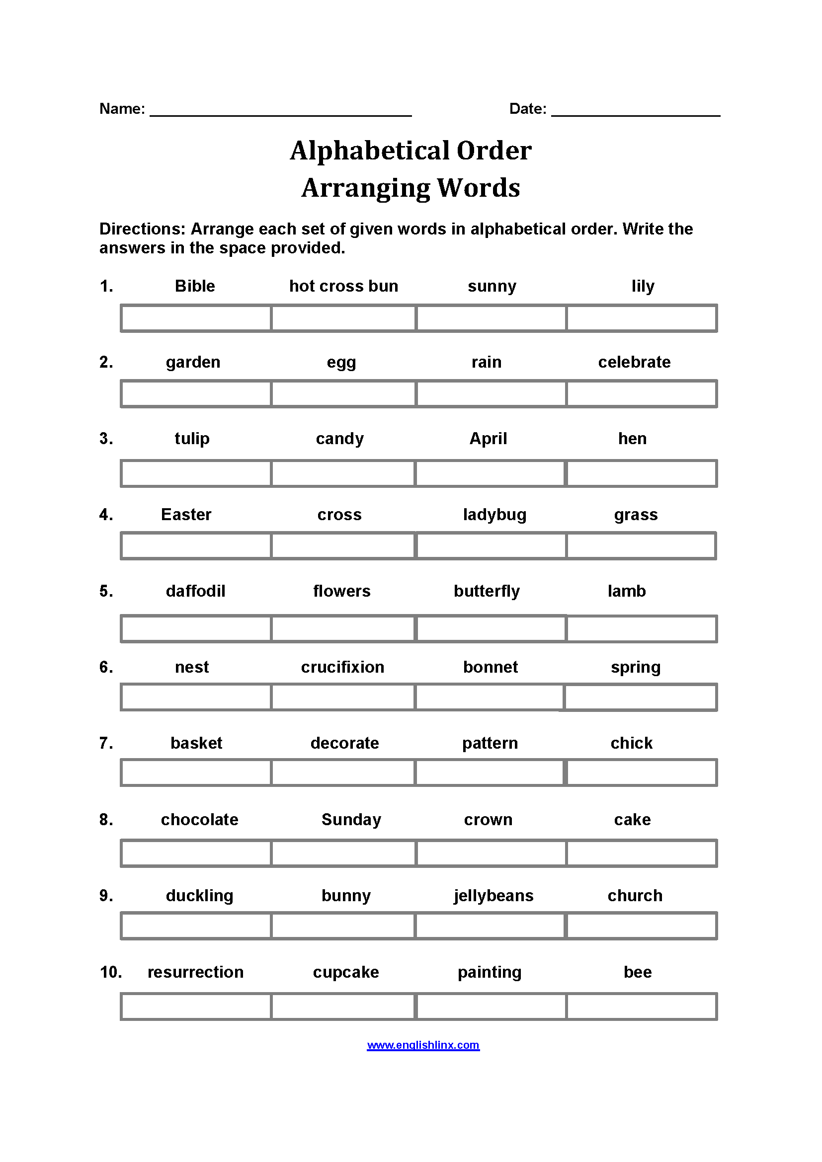 alphabetical order worksheets alphabetical order worksheets