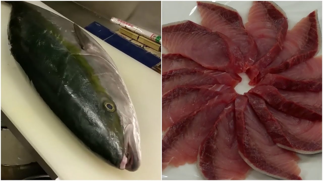 Amazing Yellow Fin Tuna Sashimi Skills Tuna Cutting YouTube Amazing Yellow Fin Tuna Sashimi Skills Tuna Cutting YouTube
