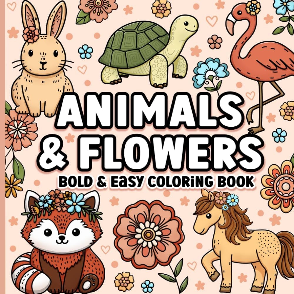 Amazon Bold And Easy Coloring Book Animals And Flowers For Adults Women And Seniors For Relaxation 9798326811226 BJB Publishing Blue Jewel Books Books Amazon Bold And Easy Coloring Book Animals And Flowers For Adults Women And Seniors For Relaxation 9798326811226 BJB Publishing Blue Jewel Books Books