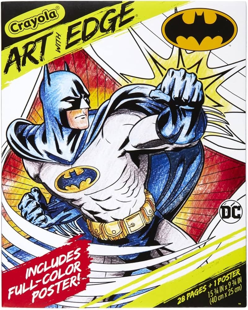 Amazon Crayola Batman Coloring Pages 28pgs Includes Batman Poster Adult Coloring Collectable Gift Toys Games Amazon Crayola Batman Coloring Pages 28pgs Includes Batman Poster Adult Coloring Collectable Gift Toys Games