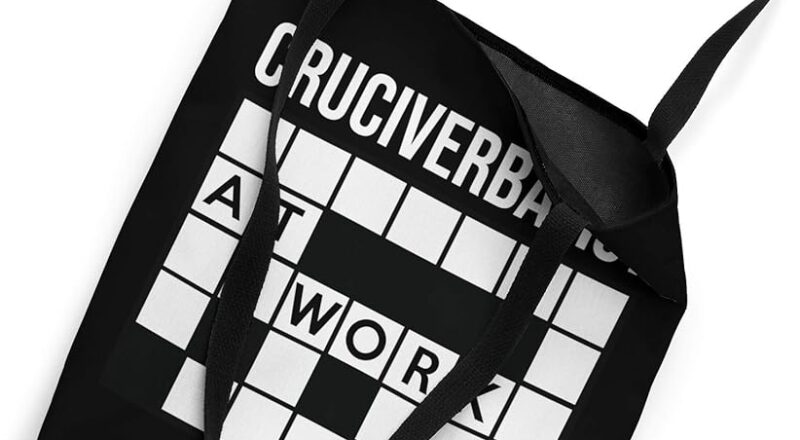 Amazon Cruciverbalist At Work Crossword Clue Solver Puzzle Gift Tote Bag Clothing Shoes Jewelry