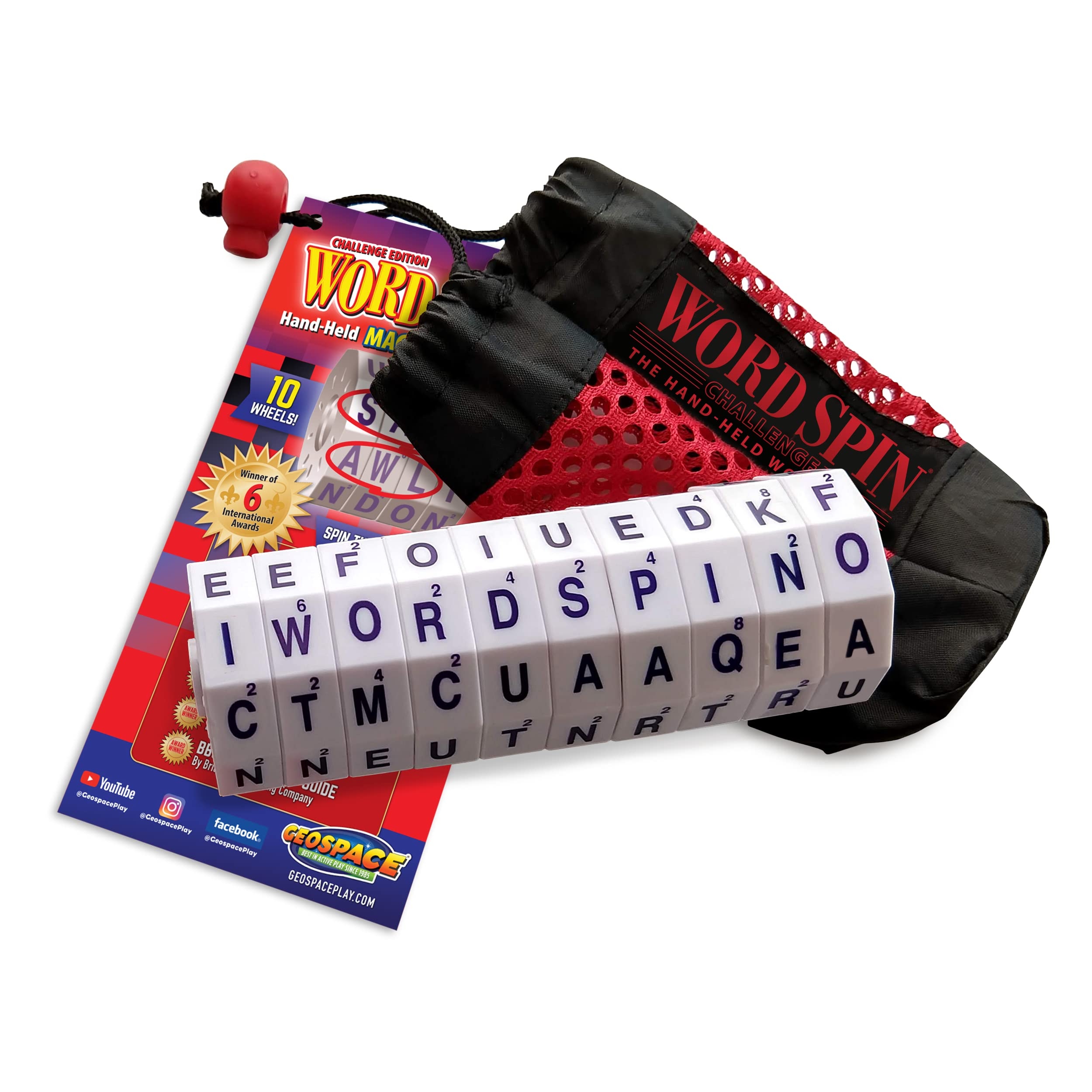 Amazon Geospace The Original Handheld Magnetic Spin Game Take Along Travel Edition With Storage Pouch Challenge Word Spin With 10 Magnetic Wheels Toys Games Amazon Geospace The Original Handheld Magnetic Spin Game Take Along Travel Edition With Storage Pouch Challenge Word Spin With 10 Magnetic Wheels Toys Games